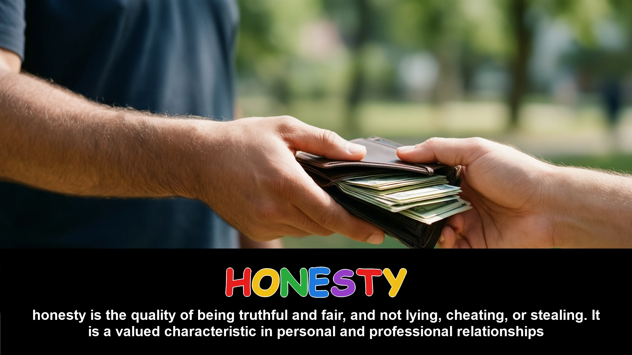 English Illustration for honesty